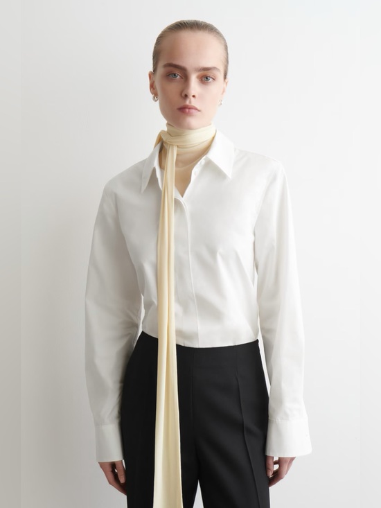 COS Tops - COS White Tailored Cotton Shirt